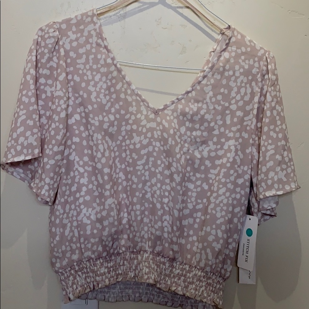 Smocked Bottom Blouse